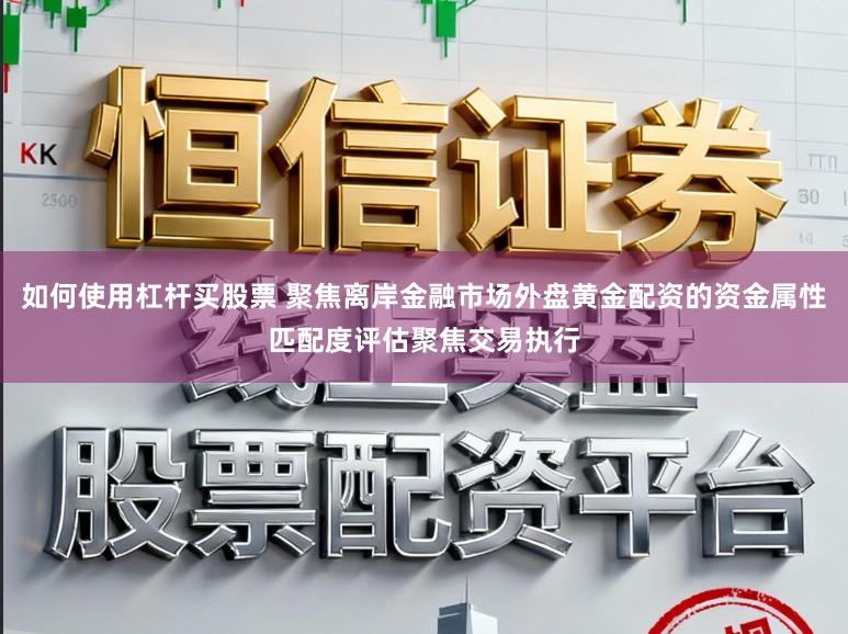 如何使用杠桿買股票 聚焦離岸金融市場外盤黃金配資的資金屬性匹配度評估聚焦交易執行